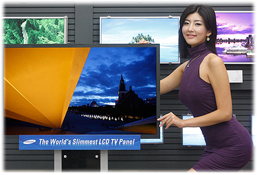 samsung pokazal led televizor tolshinoj 3 millimetra Самсунг показал LED телевизор, шириной 3 мм