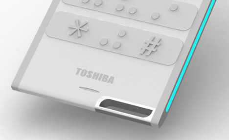 toshiba predstavila telefon dlja slepih 3 Toshiba представила телефон для слепых