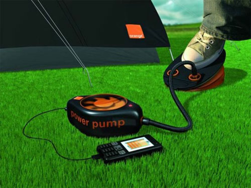 zarjadi svoj mobilnik s pomoshju orange power pump Заряди собственный телефон при помощи Orange Power Pump